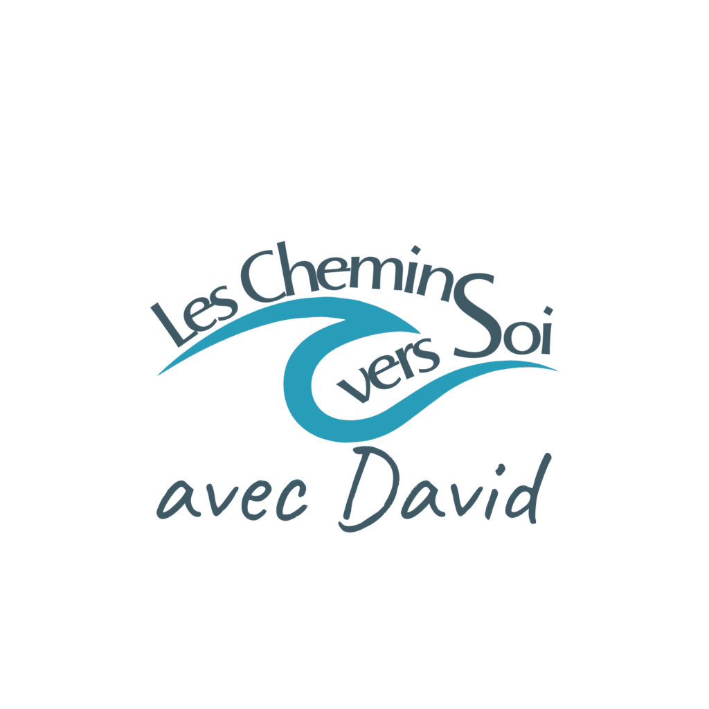 Logo Les chemins vers soi avec David, branding du site de marche en conscience et bien-être